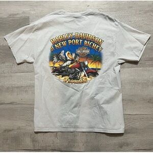 Harley Davidson Shirt Mens Large Motorcycles New Port Richey Florida